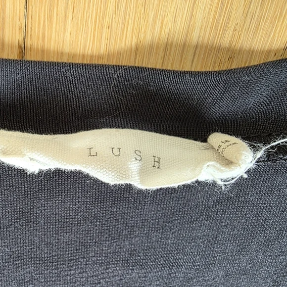 Lush Black Sleeveless Maxi Dress With Side Slit Size L - Picture 3 of 6